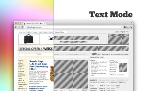  TextMode, een plug-in voor Chrome